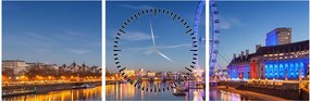 London Eye képe (órával) (90x30 cm)