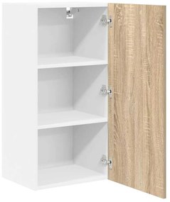 Függő szekrény Riga Sonoma tölgy és fehér 40 x 31 x 80 cm