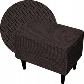 Lábtartó Huzat Puff Elasztikus Jacquard Halszálka Oeko Tex Csokoládé