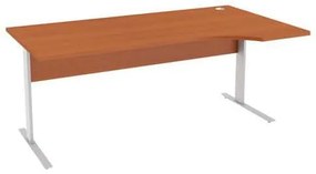 Abonent ergo irodai asztal, 180 x 100 x 75 cm, jobbos kivitel, Oxford cseresznye mintázat