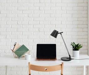 KAJA K-BL1527 CZARNY BOLEK Fekete Színű Asztali Lámpa 7W LED 550Lm 3000-6000K IP20