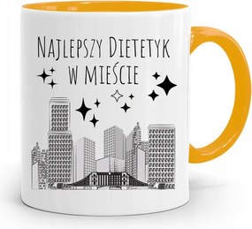 Dietetikusoknak Sárga Ajándék Bögre fényképes nyomtatással