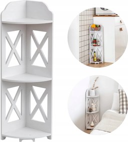 Sarok Fürdőszobai Könyvespolc polc 3 szintes álló tároló állvány