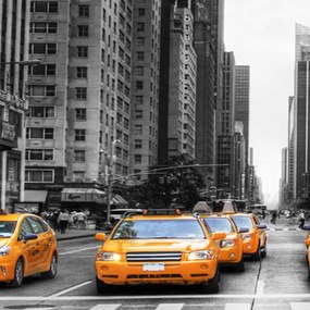 Gario Paraván New York Taxi Méret: 180 x 170 cm, Kivitelezés: Klasszikus paraván