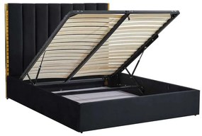 Ariella ágy 160 x 200 cm, fekete