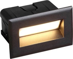 ITALUX ONFL-0332-3K ERBA Kültéri Falba Építhető Lámpa Fekete LED