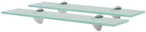 2 db lebegő üvegpolc 50 x 20 cm 8 mm
