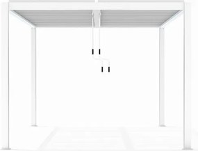 LUXE pergola 3x4m fehér LED világítással