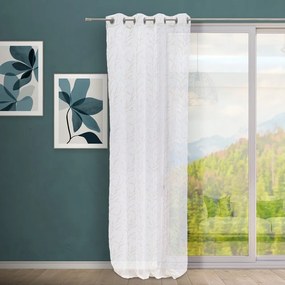 Fehér-bézs fényáteresztő függöny 140x260 cm Coral – Casa Selección