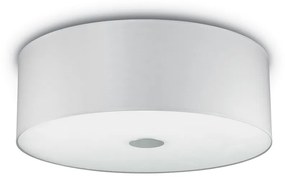 IDEAL LUX WOODY mennyezeti lámpa 5 db. E27 foglalattal, max. 5x60W, 60 cm átmérő, fehér 122205