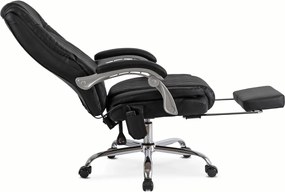 Forgószék masszírozó funkcióval, fűthető funkcióval, fekete színben. GIORGIO