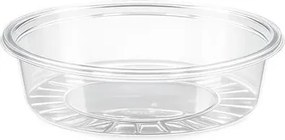 Műanyag öntetes tál, 50 ml, 75 mm átmérő, 100 db, víztiszta (KHMU356)
