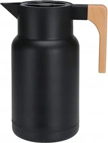 Termosz Konferencia kancsó üvegbetéttel 1l Fekete