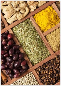 Poszterek 50x70 Fűszerek dobozban