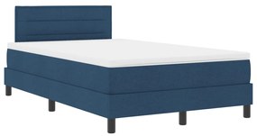 Boxspring Ágy Mattress-szel és LED Kék 120x200 cm Szövet