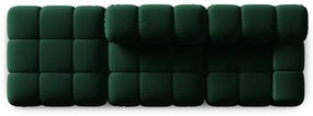 Zöld bársony kanapé 282 cm Bellis – Micadoni Home