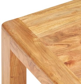 Tömör akácfa dohányzóasztal mézszínű felülettel 110x60x35 cm