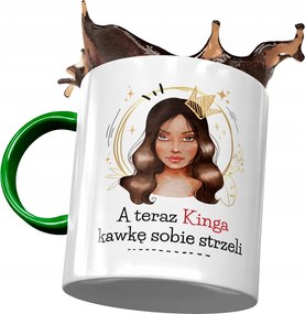 Zöld Bögre Kinga Barátnőknek Ajándék Nyomtatott Fotóval