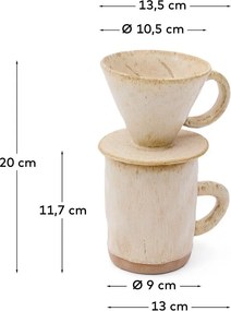 Kerámia kávécsepegtető Zunel – Kave Home