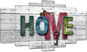 Festmények 140x80 Otthon Házikó Felirat