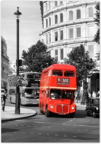 Poszterek 70x100 Piros busz