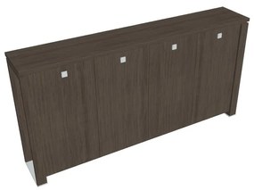 Verno+ S közepes gardrób 260 x 46 x 130 cm, antracit tölgy / fekete
