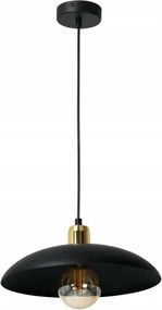 Ewilight Mennyezeti lámpa függeszték lámpabúra Rami E27 fekete/arany