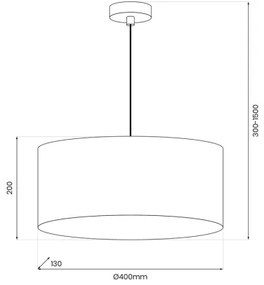 Csillár zsinóron VIRÁG 1xE27/15W/230V arany