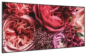 Klarstein Wonderwall Air Art Smart, infravörös hősugárzó, 120 x 60 cm, 700 W, virág