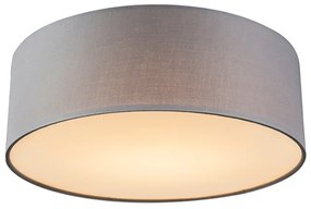 Mennyezeti lámpa szürke 30 cm LED-del - Drum LED