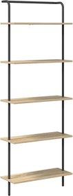 vidaXL Könyvespolc Sonoma tölgy 60 x 24 x 168 cm Faanyag