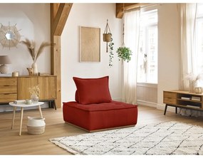 Téglavörös zsenília fotel Elisa – Bobochic Paris