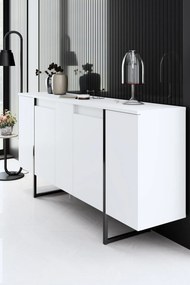 Luxe - fehér/fekete komód
