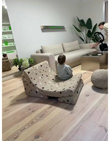 Világosbarna buklé-zsenília gyerek fotel Terrazzo Moon – Wigiwama