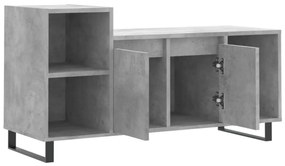 betonszürke szerelt fa TV-szekrény 100 x 35 x 55 cm