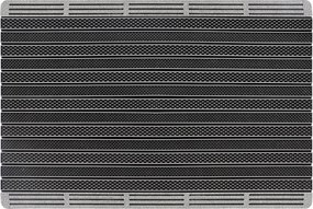 Prémium Lábtörlő Kültéri Ajtó Alá 60x90 Nagy Gumi Cipő Szürke