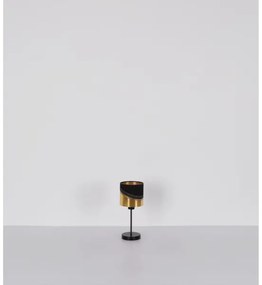 Globo 54046T - Asztali lámpa OR 1xE27/40W/230V átm. 16 cm fekete/arany