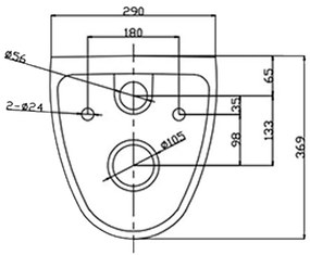 Roya fali WC ülőkével