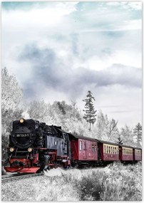 Poszterek A5 Pion Vonat és téli aura