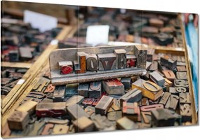 Festmények 120x80 Love felirat