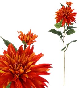 Narancssárga Dália - művirág, 75 cm