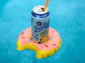 DONUT rózsaszín felfújható italtartó