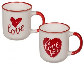 Retro porcelán bögre Love 180 ml