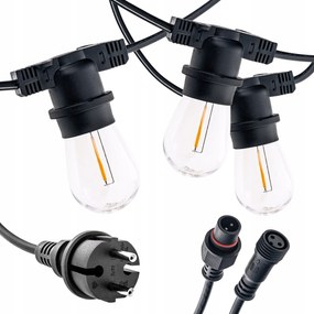 Fényfüzér Appio Dled 1500 cm hálózati, fekete