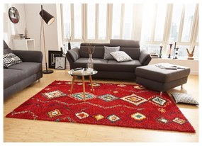 Geometric piros szőnyeg, 120 x 170 cm - Mint Rugs