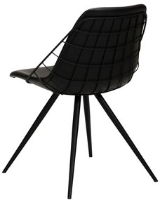 Sway fekete műbőr étkezőszék - DAN-FORM Denmark