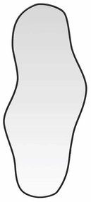 fekete falitükör 100x45 cm
