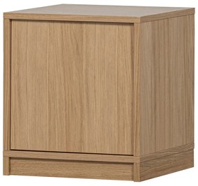 Natúr színű moduláris könyvespolc tölgyfa dekorral 120x243 cm Modulair – vtwonen