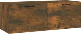 vidaXL füstös tölgy színű szerelt fa faliszekrény 100 x 36,5 x 35 cm