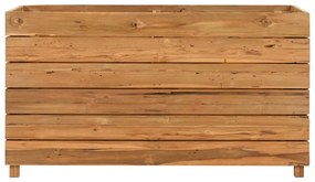 Újrahasznosított tíkfa és acél magaságyás 100 x 40 x 55 cm